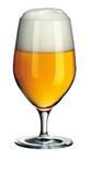 Bierglas op voet