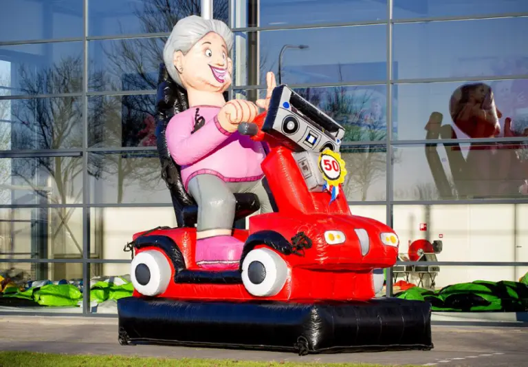 Sarah op Scootmobiel